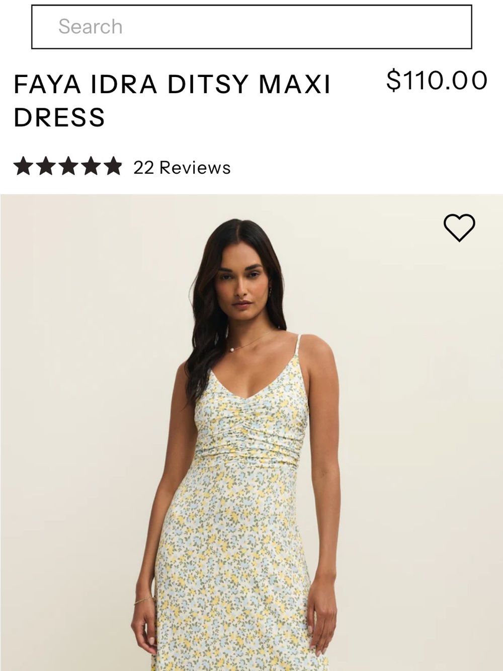 ZSuppy Faya Idra Yellow & Blue Floral Maxi Dress